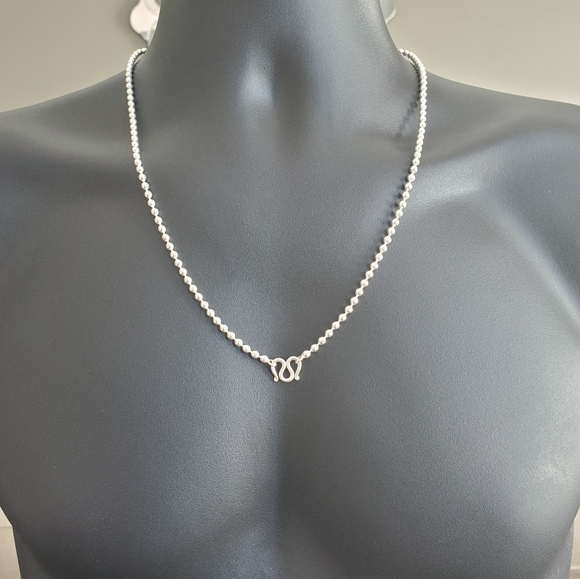 23 Silver Ball Chain Necklace - UNISEX